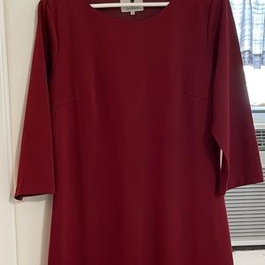 Dainty Jewells Burgundy Layering Dress Midi Length